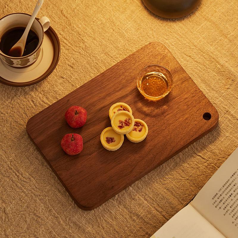 Chopping Board Solid Wood Wood Black Walnut Home Gifts High-end Hotel Hotel Western Restaurant Home Common Camping Cutting Board
