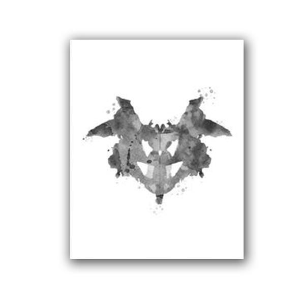 Тест Роршаха, акварель, настенная живопись, холст, картина для психолога, подарок, психологический тест, постеры и принты, фотографии, декор для клиники