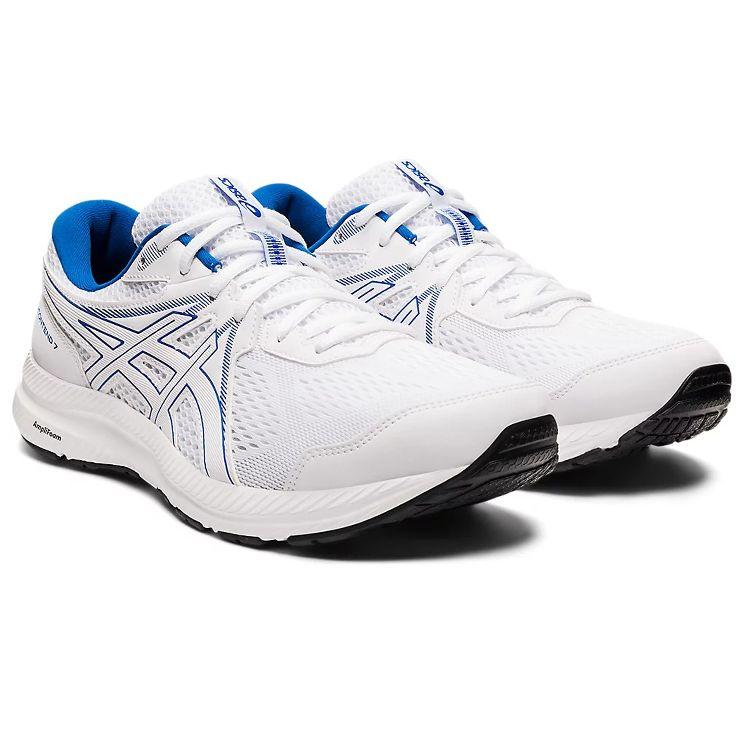 Asics Кроссовки для бега Gel-Contend 7 с низким верхом Мужские кроссовки Бело-синие 1011B040-104