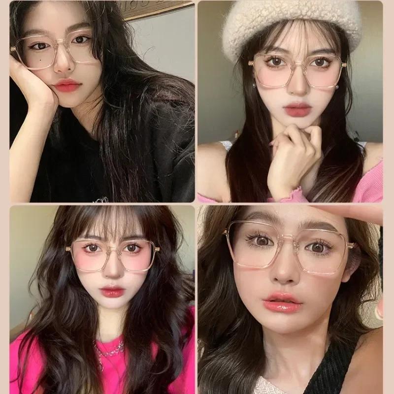 Women's Trendy Photochromic Myopia Glasses Outdoor Color Changing Sunglasses Luxury Square Short-sighted Minus Diopter Eyewear