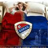 Borac Banja Luka Print Flannel Blanket High Quality Warm Comfortable Cover for All Seasons Perfect for Gifts Home Decor