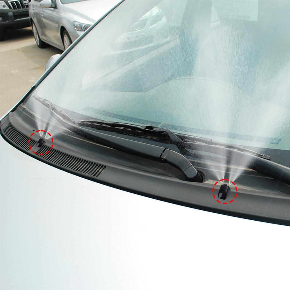 2 шт. Новое сопло омывателя лобового стекла для большинства моделей автомобилей Авто 3 отверстия Форсунки омывателя лобового стекла Струя распылителя воды для стеклоочистителя