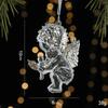 Christmas Ice Crystal Pendant Christmas Tree Pendant Transparent Acrylic Angel Light Luxury Decoration Scene Decoration Props
