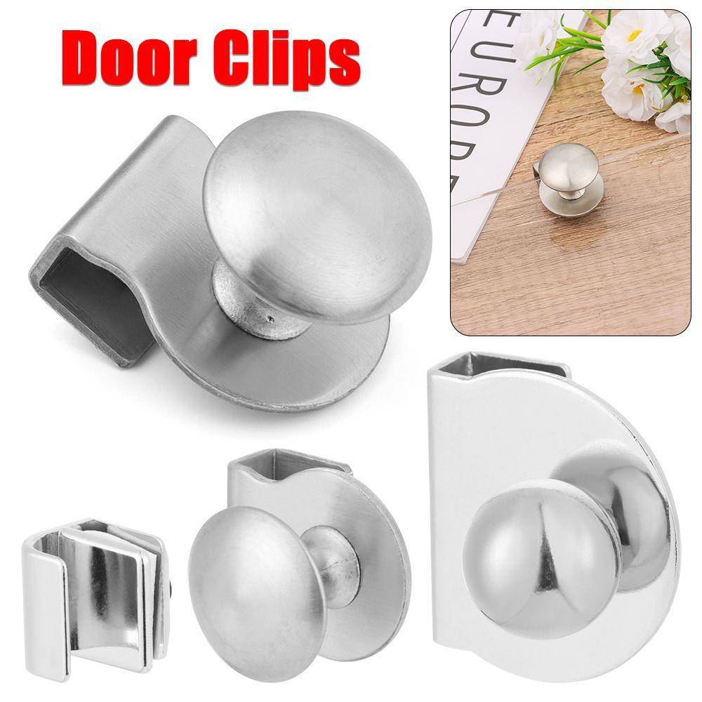 No Drilling Board Support Plank Clip Glass Clamp Glass Door Handle Door Clips Cabinet Drawer Pull