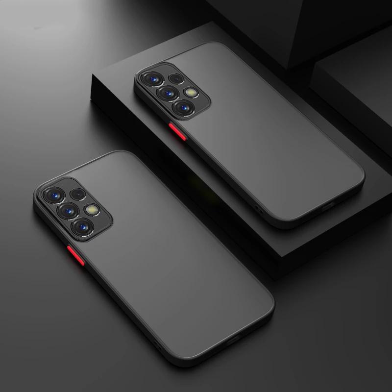 Матовый полупрозрачный жесткий чехол для телефона для OPPO Realme C30 C33 C35 C21Y C20 C17 C15 9 8 7 Pro A54 A74 A94 A53 A31 A57 A52 A72 A92 4G 5G силиконовая задняя крышка
