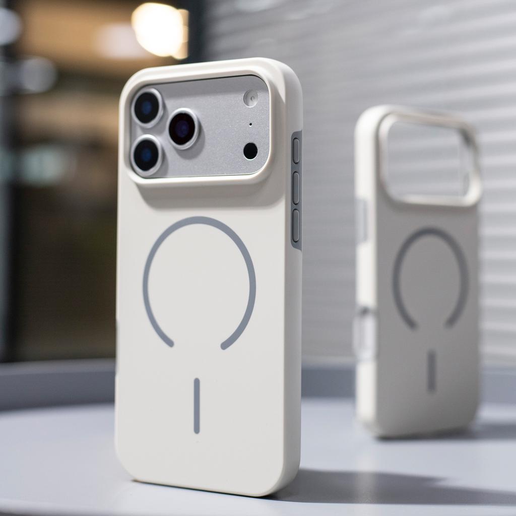 New for IPhone17promax Thin Mobile Phone Case 16 Skin-feel Contrast Color 15 Thin Magnetic Circle Business Case