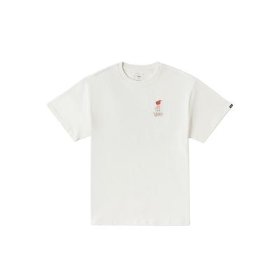 Vans X Художественная коллаборация Футболка с круглым вырезом Модная Универсальная с коротким рукавом Унисекс Топы Молочно-белый VN000RNRFS8