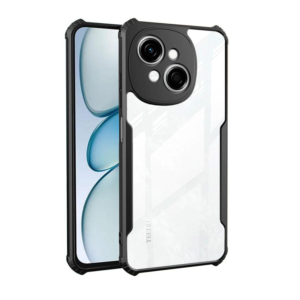 Чехол для Tecno Spark Go 1 Spark Go 2025 2024 Акриловый Прозрачный Ударопрочный Подушка Безопасности Мягкий Spark 10 20 Pro 10C 20C 30C Чехол для Телефона