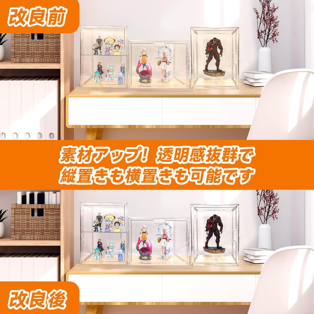 CAMEWIN Коллекция для хранения фигурок Плюшевая игрушка Пластиковая модель Увеличенный Регулируемый Разделитель Магнитный Легкая сборка Кейс, Коробка, Кейс, Хранение, Хранение,