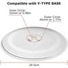 Replacement Turntable Plate 24.5cm Microwave Plate Cover New Microwave Glass Plate