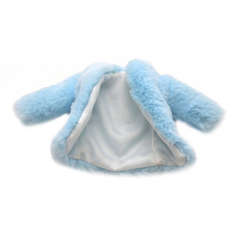 Fashion Mini Dolls Fluffy Clothes Furry Coat Cute Dolls Clothes Children Dress Up Toy Girls Gifts