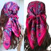 90*90cm Square Scarf Hijab Luxury Paisley Printed Hair Wraps Shawl Women Fashion Soft Satin Bandana Handkerchief