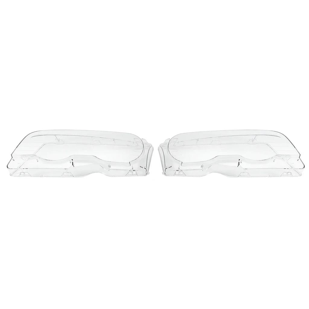 2-Door Car Front Headlight Lens Cover For BMW E46 2 Door 1999-2003 M3 2 Door 2001-2006 Transparent Lampshade Headlamp Cover
