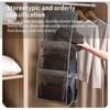 1Pcs Waterproof Hanging Handbag Organizer 6 Pockets Clear Sundry Bag  For Wardrobe Closet