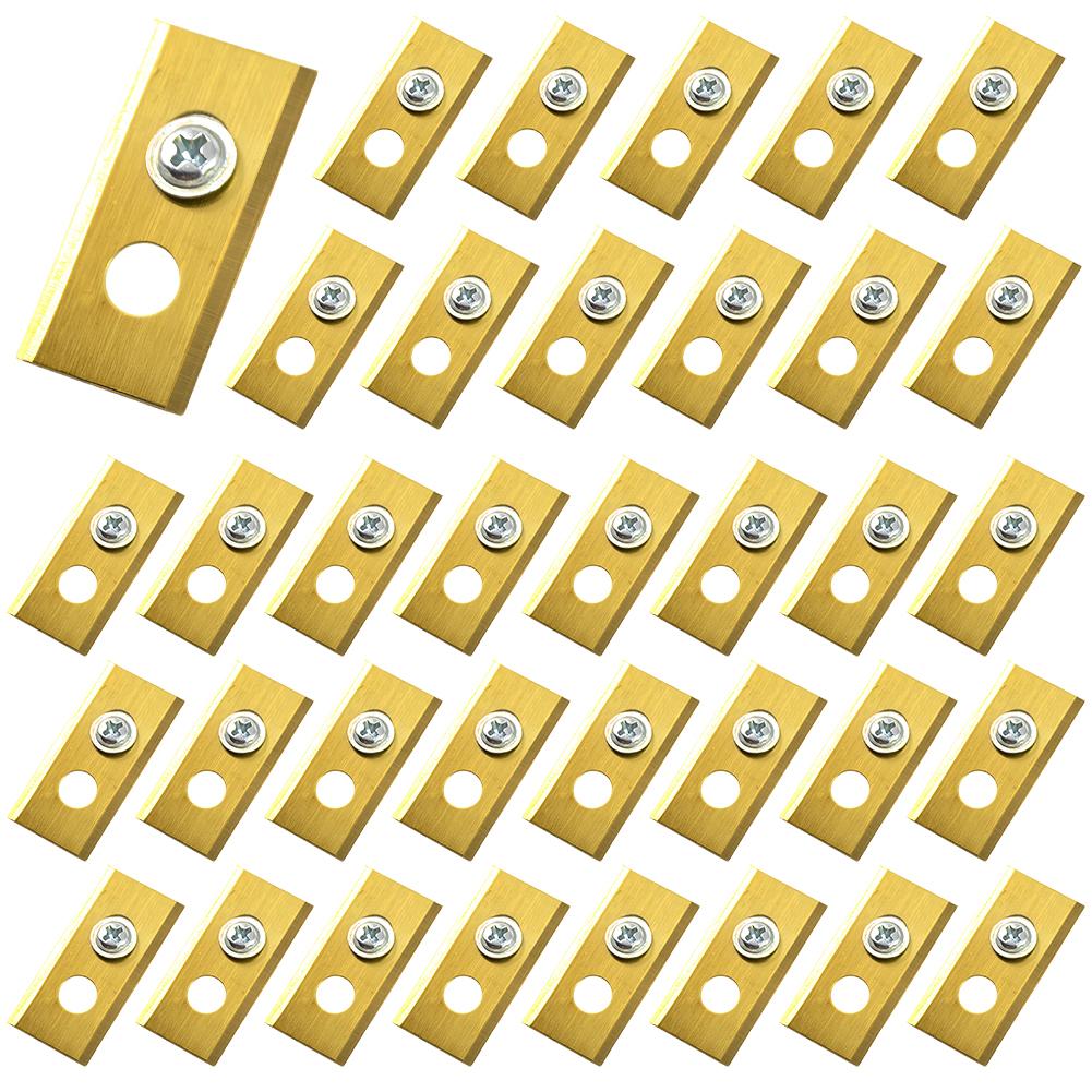 36 шт. Металлические сменные лезвия с шайбами и винтами, лезвие для стрижки газона, набор лезвий из нержавеющей стали для робота Mammotion Luba