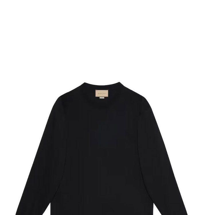 Gucci Футболки Мужские Черные С Круглым Вырезом Умеренные 581903-XJFZ0-1000