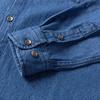 Men's Versatile Casual Long Sleeve Denim Pocket Shirt Regular-Fit Comfortable Soft 100% Cotton Washed Durability Work Shirts