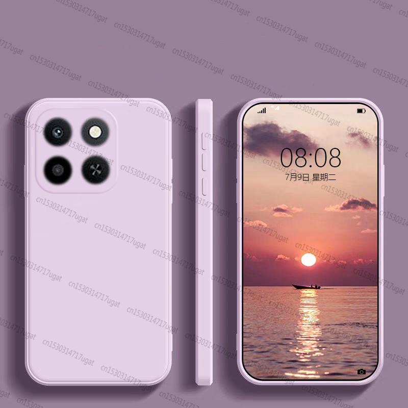 Чехол-накладка для Honor X6C Honor X6C Противоударный Защита от ударов Мягкий Жидкий Силиконовый Чехол для телефона Для Honor X6C Чехол 6,61 дюйма