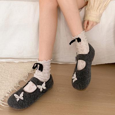 Легкие и дышащие туфли-лодочки в стиле ретро с плоской подошвой и неглубоким носком на липучке, женские универсальные туфли Мэри Джейн на весну и осень 2025 года с круглым носком