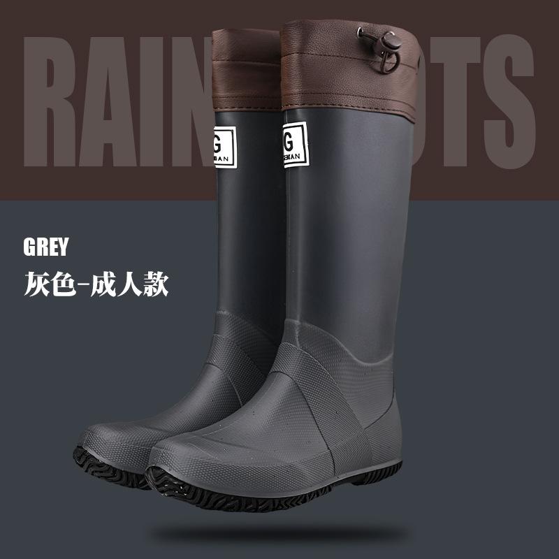 Japanese Rain Boots Parent-child Water Boots Men's and Women's Rain Shoes Non-slip Water Boots High Water Shoes Hiking Rubber Shoes