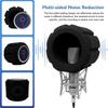 Punctualgood Microphone Isolation Shield Pop Filter, Windshield Acoustic Sponge Sound Absorbing Foam Cover for Vocal Booth, Home Live Studio Recording