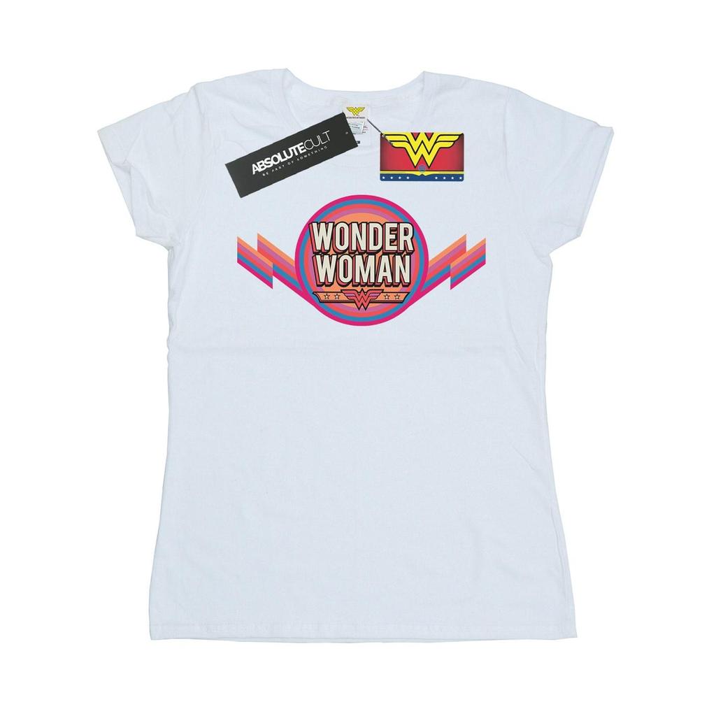 DC Comics Womens/Ladies Wonder Woman Rainbow Logo Cotton T-Shirt