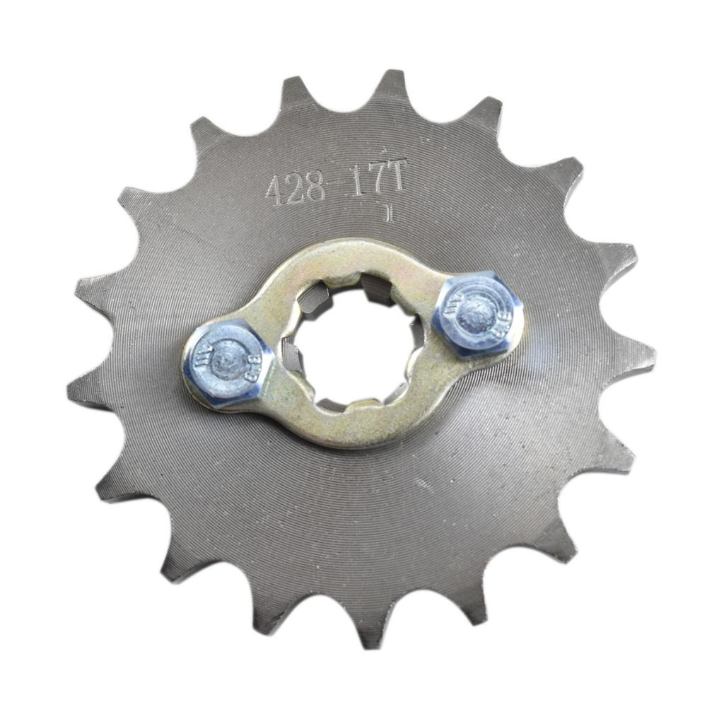 TDPRO Цепь 428 14T 15T 16T 17T 17MM Передняя ведущая звезда двигателя мотоцикла для 50cc до 125cc Питбайка Квадроцикла Багги Картинг Квадроцикла