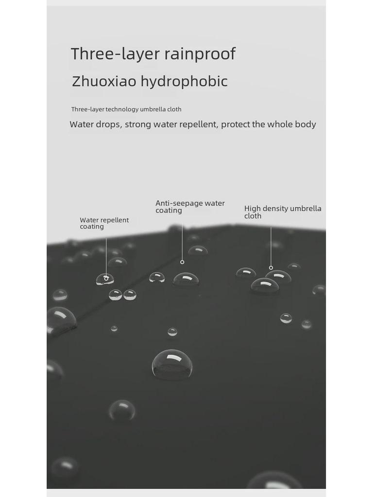 24-Bone Long Handle Umbrella: Large, Double-Reinforced Automatic Business Umbrella