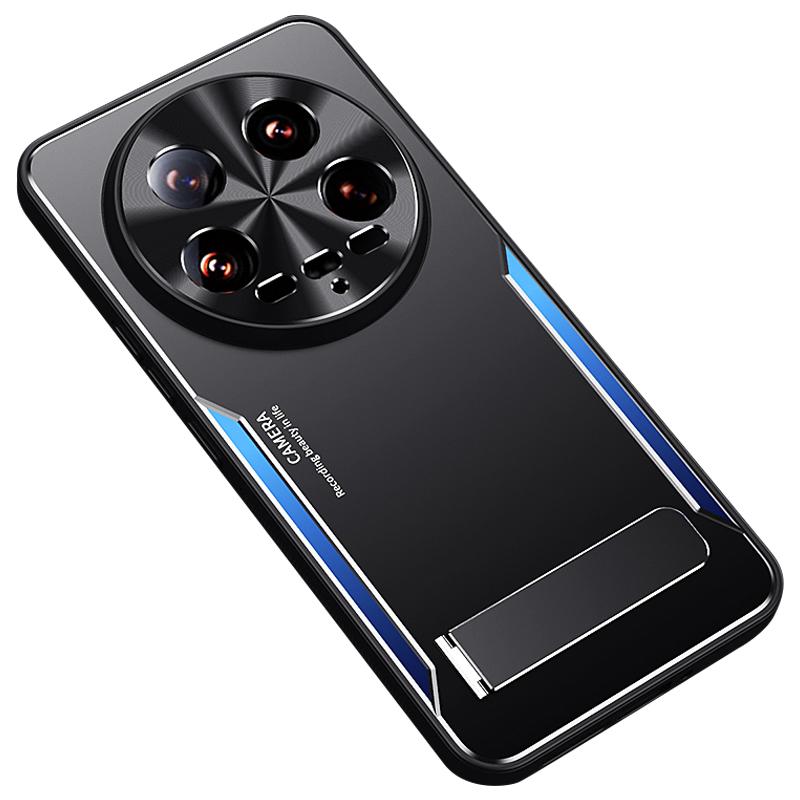 Чехол для Xiaomi 14 Ultra с подставкой, гибридная защита для телефона из алюминиевого сплава + ТПУ