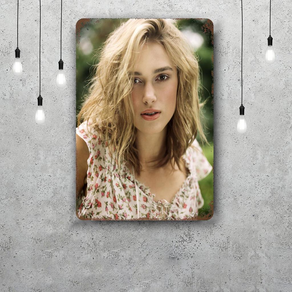 keira knightley Decor Vintage Metal Signs Tin Signs Captain Poster Decor for Bar Pub Club Man Cave Wall Decoration