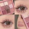 9/7 Color Eyeshadow Palette Rose Pink Earth Pearl Matte Milk Tea Glitter Makeup Lasting Korean Cosmetics Set, B03