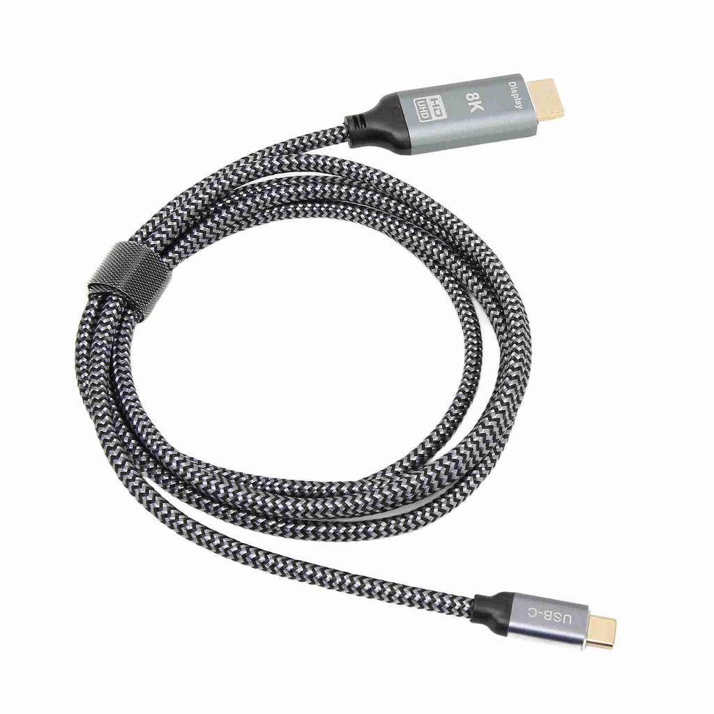 8K USB C To HD Multimedia Interface Adapter Cable Male To Male USB3.1 Type C To HD Multimedia
