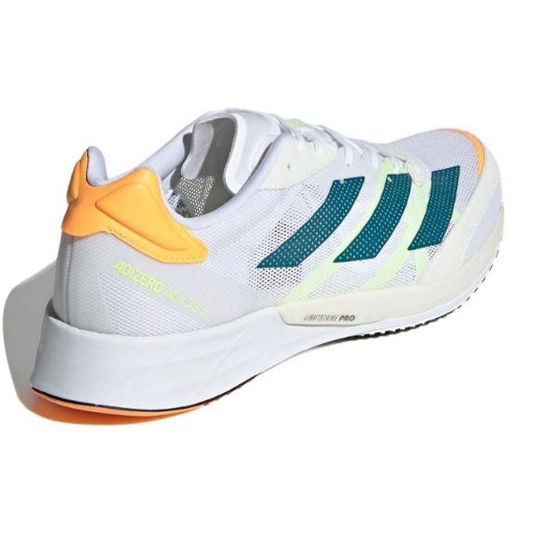 adidas Adizero Adios 6 White Teal Flamingo Orange Мужские кроссовки Cloud-White Real-Teal GY0894