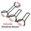 Стоматологический ортодонтический Т-образный ретрактор, открывалка для рта, ретрактор для зубов с черным покрытием, двойные концы, стоматологический инструмент для отбеливания зубов