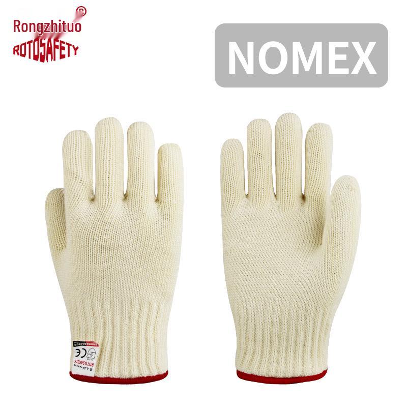Огнеупорные Термостойкие Гибкие Арамидные Перчатки - Защита от Высоких Температур и Порезов