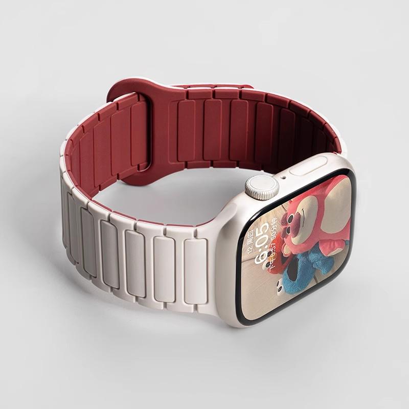 Силиконовый ремешок Jingyi для Apple Watch S7/S8/S9/S11 и iWatch10 с магнитной застежкой