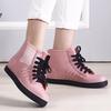 Jelly Transparent Non-Slip Waterproof Rain Boots for Women, Short Tube with Velvet Cotton, Fashionable Rubber Over Shoes for Summer.