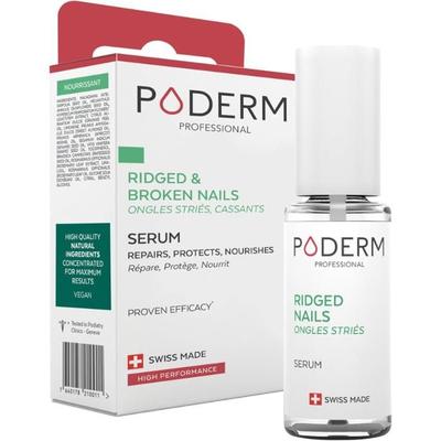 Сыворотка для ногтей - PODERM - Для ногтей со стриями, ломких, расслаивающихся - 100% Натуральная - Веганская - 8 мл