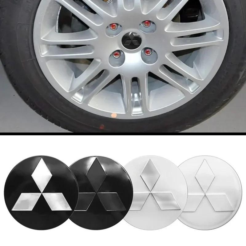 4Pcs 60mm Car Wheel Center Hub Caps Cover For Mitsubishi Ralliart Lancer 10 Asx Outlander Asx Pajero Sport L200 Auto Accessories