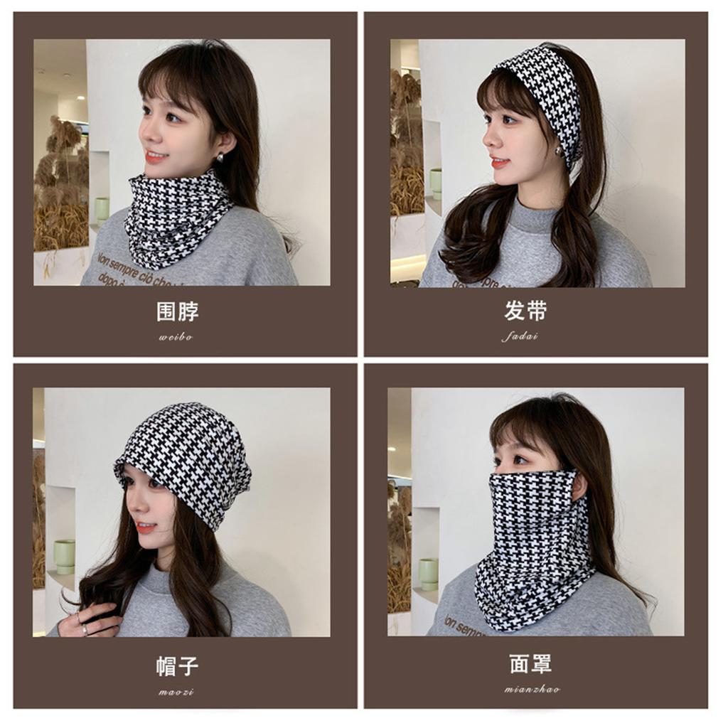 New Style Ear-hanging Versatile Mask Autumn and Winter Women's Multifunctional Scarf Cycling Warm Cold Korean Version Versatile