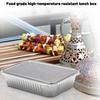 10pc Rectangular Tin Foil Bowl And Plate Tin Foil Aluminum Foil Insulation Lunch Box