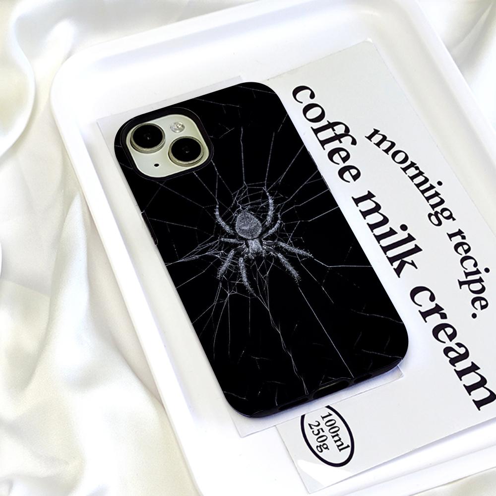 Темный готический дизайн Чехол для телефона Пленочная оболочка Для iPhone 16e 16 15 14 13 12 11 Pro Max Plus XS