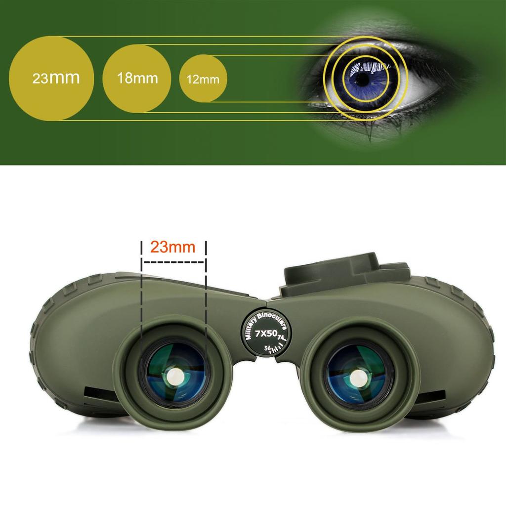 SVBONY SV27 7x Marine Navigation High IPX7 Binoculars with Adjustable Ideal for and Nature Observation Binoculars, 50mm, Telescope, Magnification,