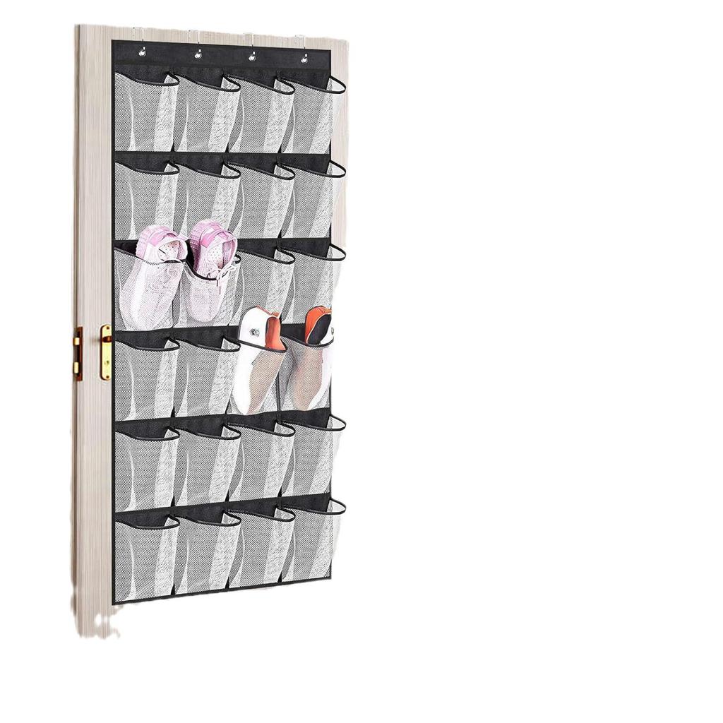 24-Grid Hanging Shoe Storage Organizer with Multi-Layer Pockets