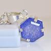 Сертифицированный натуральный танзанит цвета «фэнси» 30,45 карата, кулон из стерлингового серебра MY.PD-176-NS