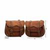 Goat Leather Motorcycle Saddle Bags Saddlebag Luggage Bag For Sportster.