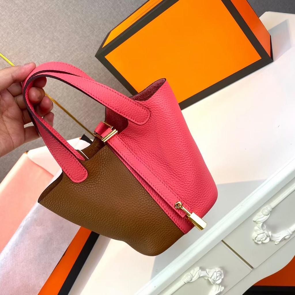 Высококачественная полуручная плетеная сумка-корзина из растительных волокон togo первый слой коровья кожа commuter bag натуральная кожа портативная сумка-ведро женская 18 см