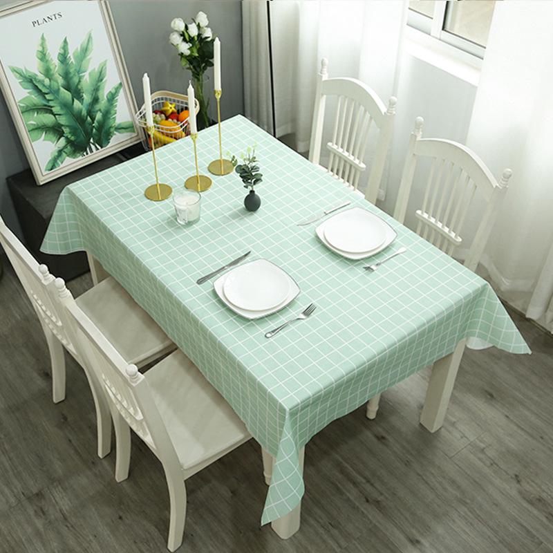 Nordic Style Elk Plaid Coffee Tablecloth – Waterproof, Oil-Proof, Anti-Scald, Easy-Care Table Mat.