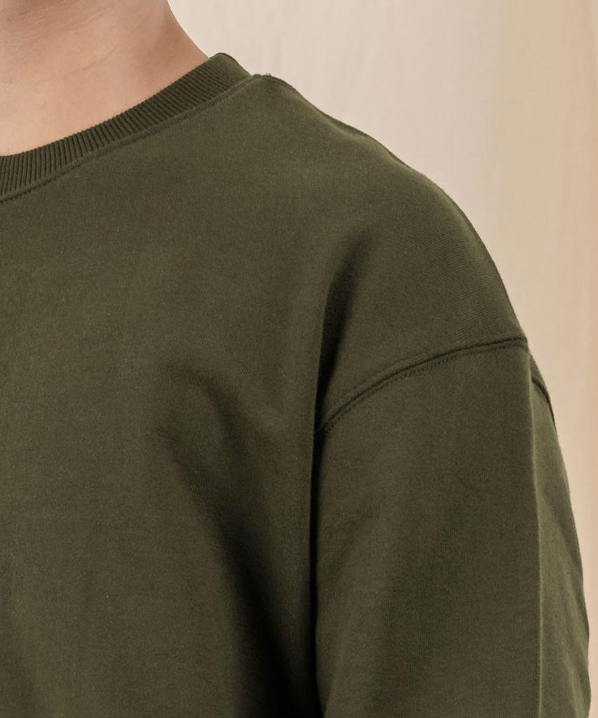 Худи Ellamo Terry Basic Plain Oversized [Хаки]