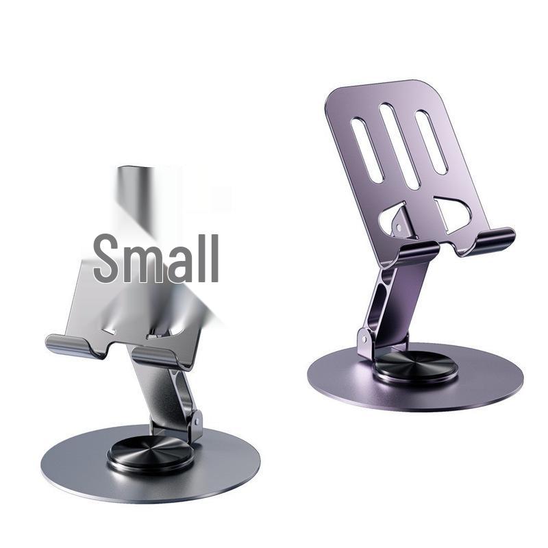Aluminum Alloy Rotating Phone & Tablet Stand - Multifunctional, Foldable, Ideal for Live Streaming & Online Classes